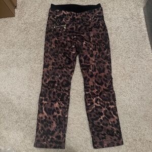 Bogner Animal Print Ski Pants Franzi Size 6 leopard cheetah roar